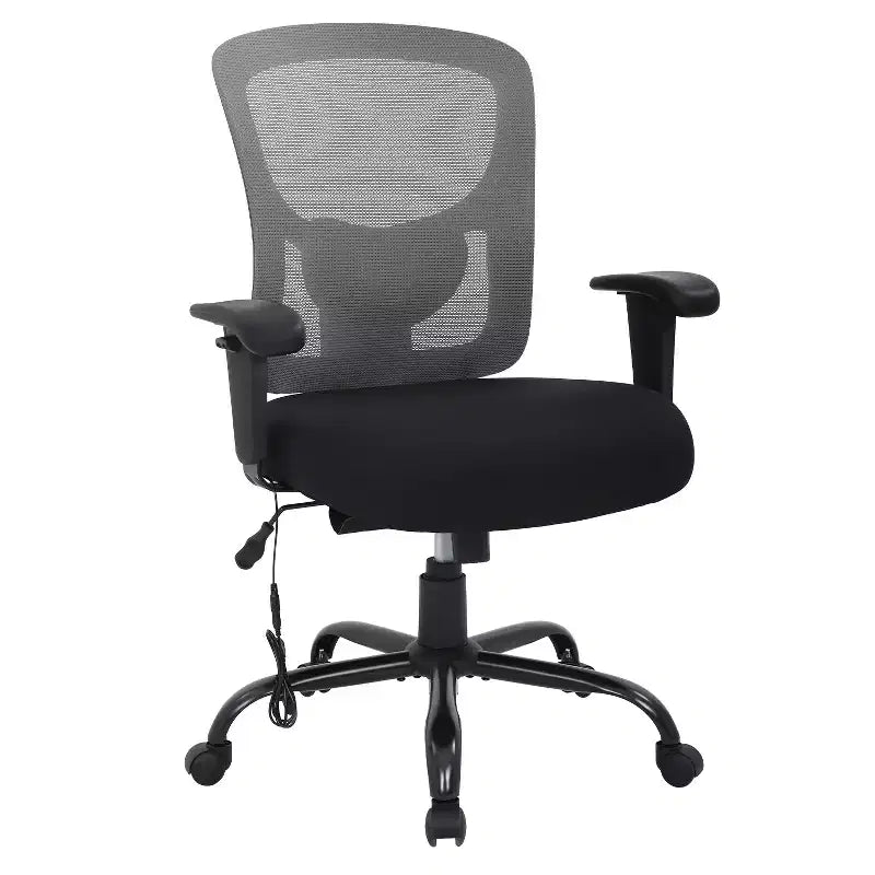 Ergonomic Big and Tall Mesh Office Chair, 400lbs Capacity Heavy Duty Desk Chair