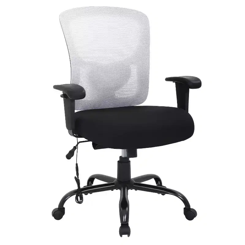 Ergonomic Big and Tall Mesh Office Chair, 400lbs Capacity Heavy Duty Desk Chair