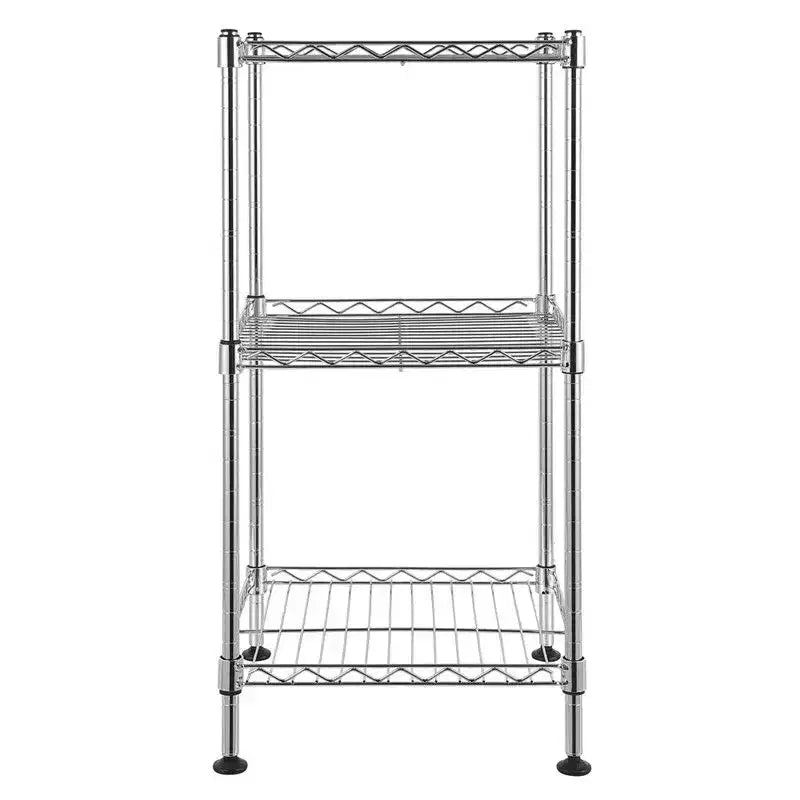 11.81 Inch Steel Height-Adjustable Shelving Unit, Versatile Storage Rack