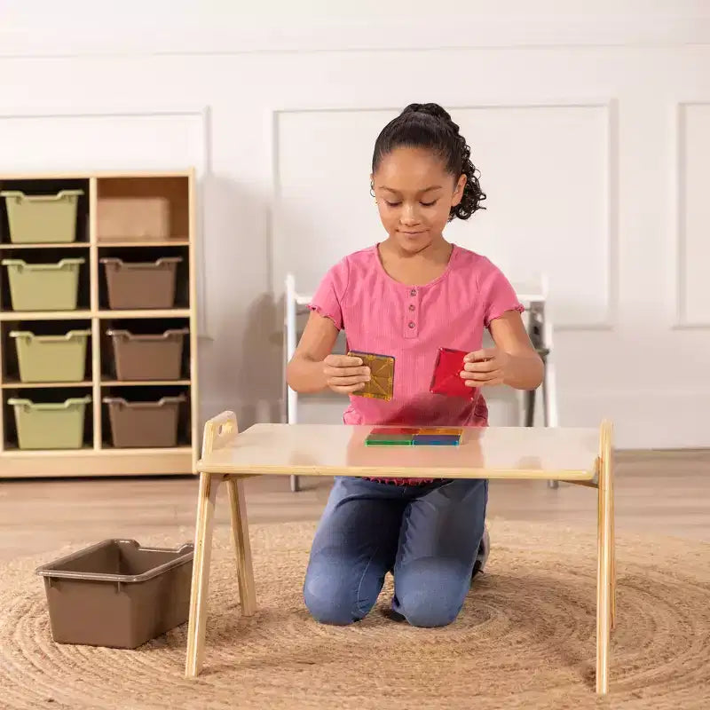 Tavolino Pieghevole Portatile per Attività per Bambini, Tavolo Leggero per Classi e Asili Nido