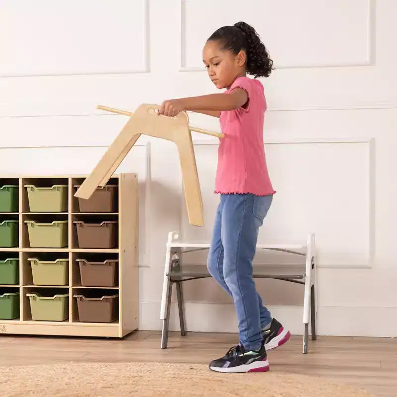 Tavolino Pieghevole Portatile per Attività per Bambini, Tavolo Leggero per Classi e Asili Nido