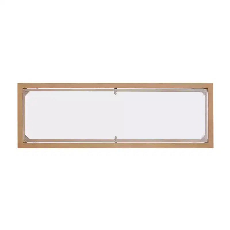 Gold Metal and Glass Console Table, Glam Entryway Accent Table