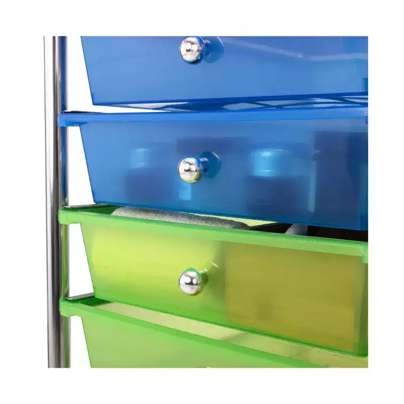 Carrello portaoggetti mobile a 10 cassetti, carrello multiuso per ufficio e artigianato
