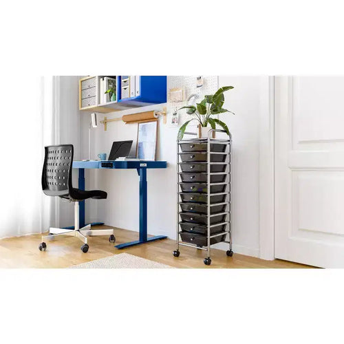 Seville Classics 10-Drawer Organizer Rolling Storage Cart