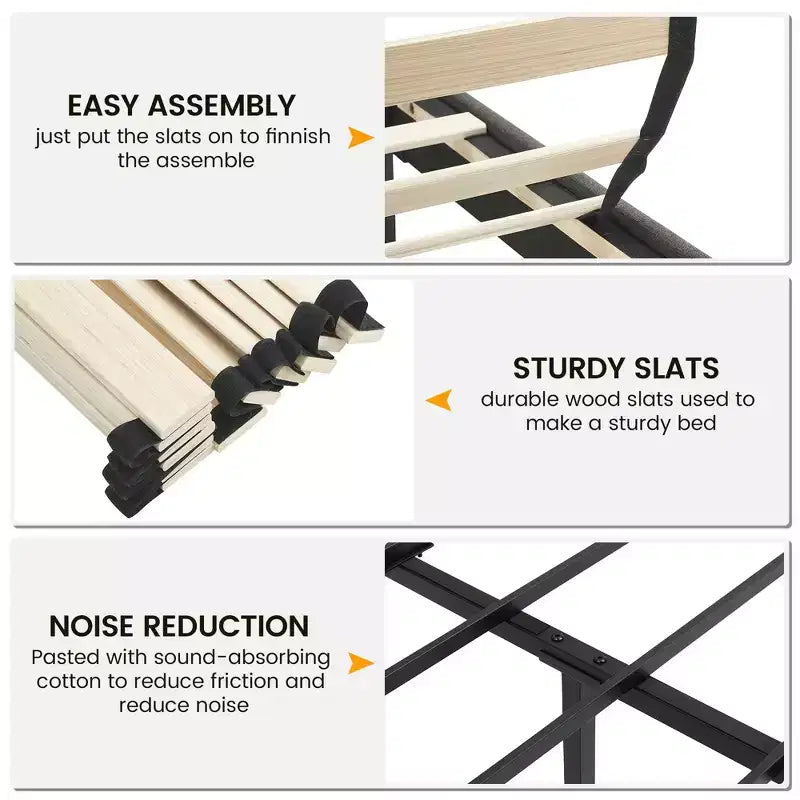 Letto matrimoniale imbottito con testiera regolabile e capitonné ad ali laterali