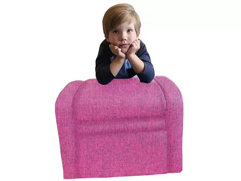 Comoda poltrona per bambini con contenitore per giocattoli integrato per bambini e bambine, nero