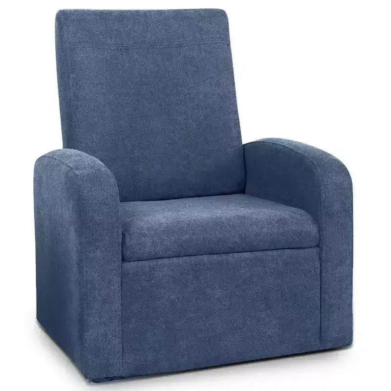 Comfy Kids Sofa Chair with Built-In Toy Storage Chest for Boys & Girls, Black