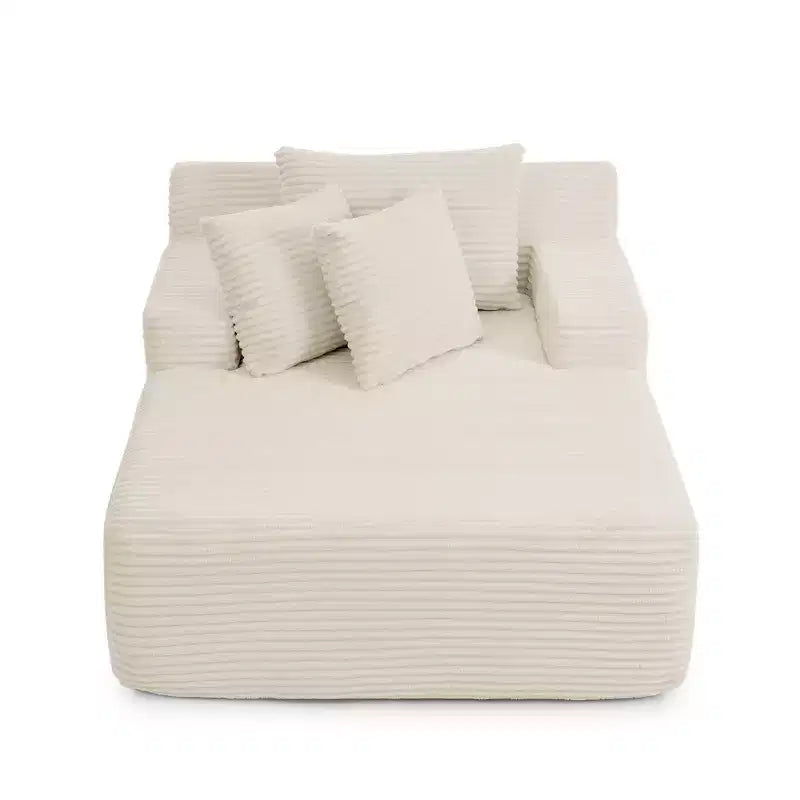 Chaise Longue Divano Letto Imbottito, Poltrona Relax, Nessun Montaggio Richiesto