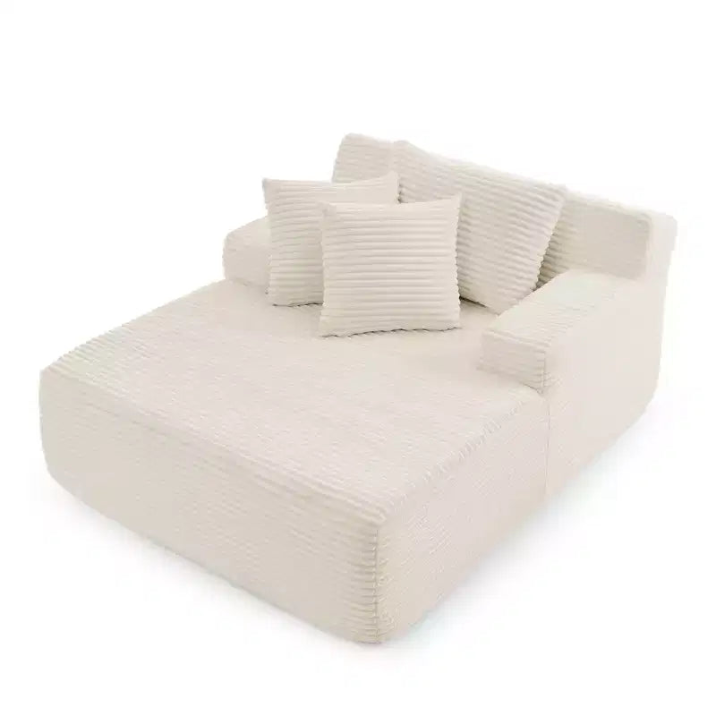 Upholstered Chaise Lounge Sleeper Sofa, Leisure Lounge Chair, No Assembly Required