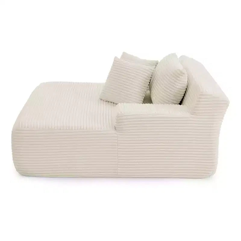 Chaise Longue Divano Letto Imbottito, Poltrona Relax, Nessun Montaggio Richiesto