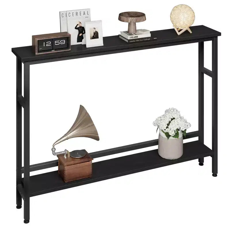 Slim Entryway Console Table - 2-Tier Narrow Side Table for Hallway & Living Room