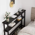 Slim Entryway Console Table - 2-Tier Narrow Side Table for Hallway & Living Room