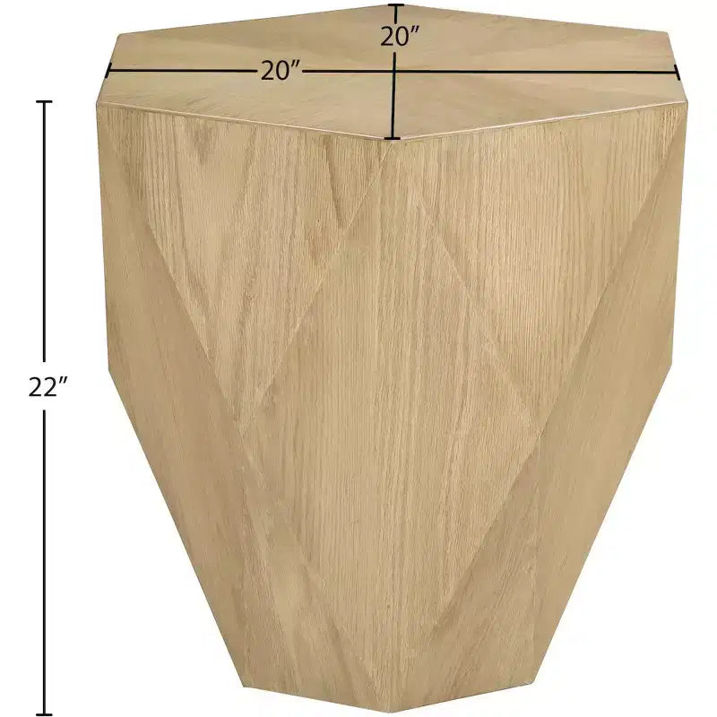 Tavolino Diamante Glam con Finitura a Specchio o Metallizzata, Tavolino Moderno