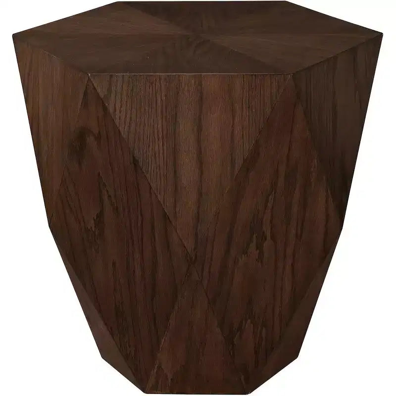 Diamante Glam End Table with Mirrored or Metallic Finish, Modern Side Table