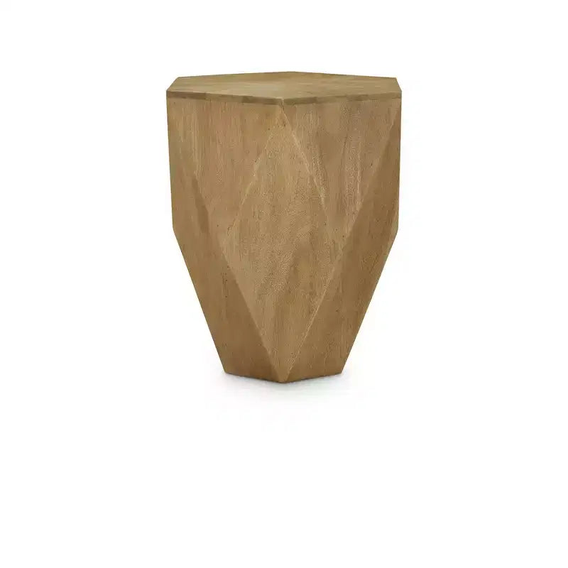 Diamante Glam End Table with Mirrored or Metallic Finish, Modern Side Table
