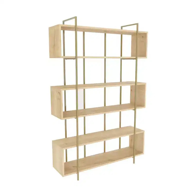 Libreria Decorativa Moderna con Ripiani Aperti per Soggiorno e Ufficio