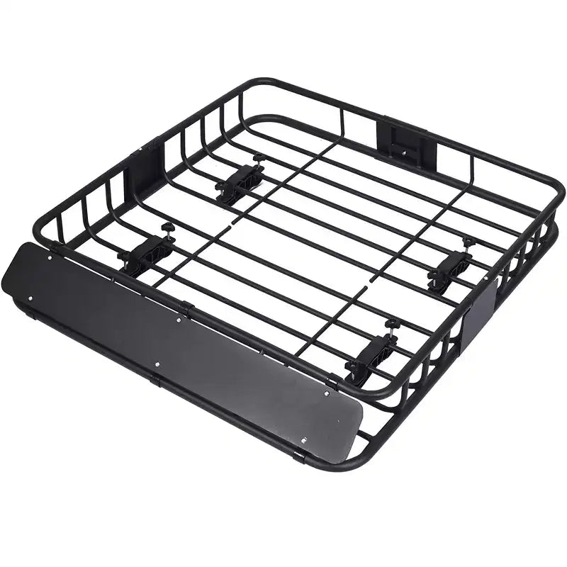 150LB Heavy Duty Roof Rack Basket, 39.2x43.7 Universal Roof Rack Cargo Carrier Basket Rooftop Luggage Holder Weather Resistant Top Mount Cargo Rack