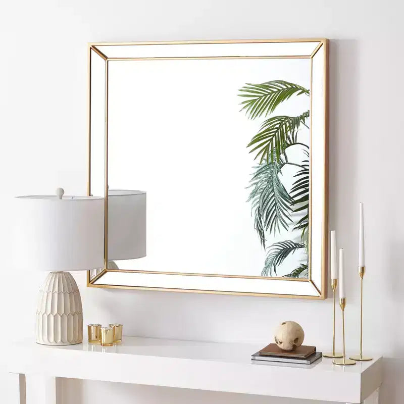 36x36 Round Decorative Wall Mirror with Elegant Frame