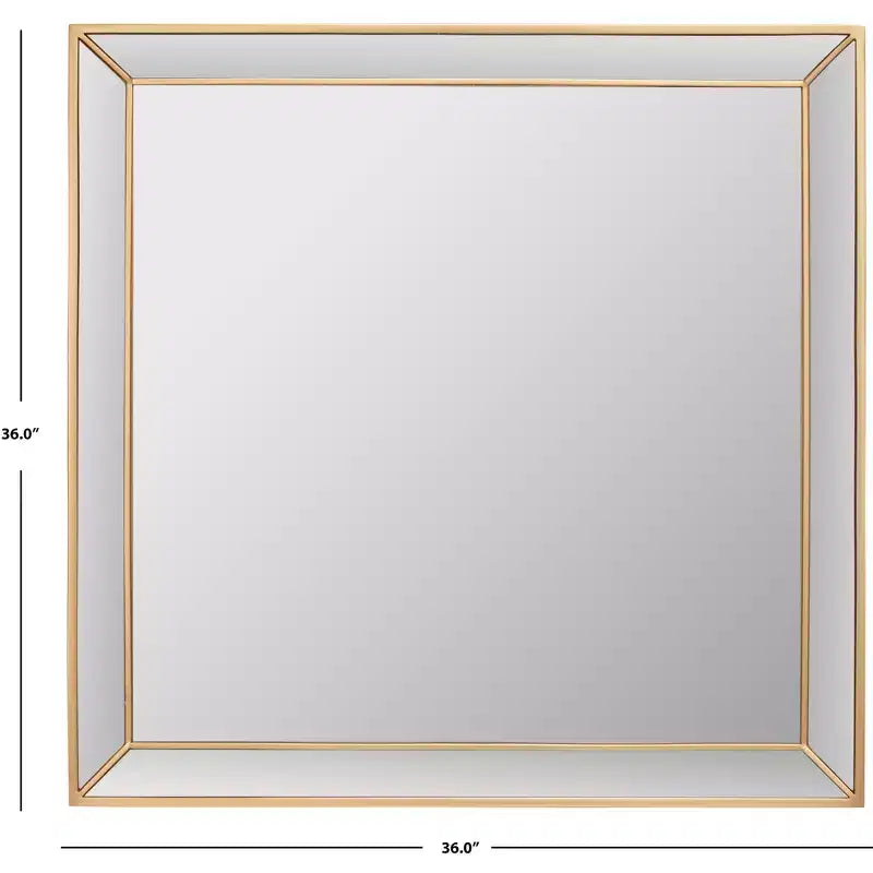 Specchio da Parete Rotondo Decorativo 36x36 con Cornice Elegante